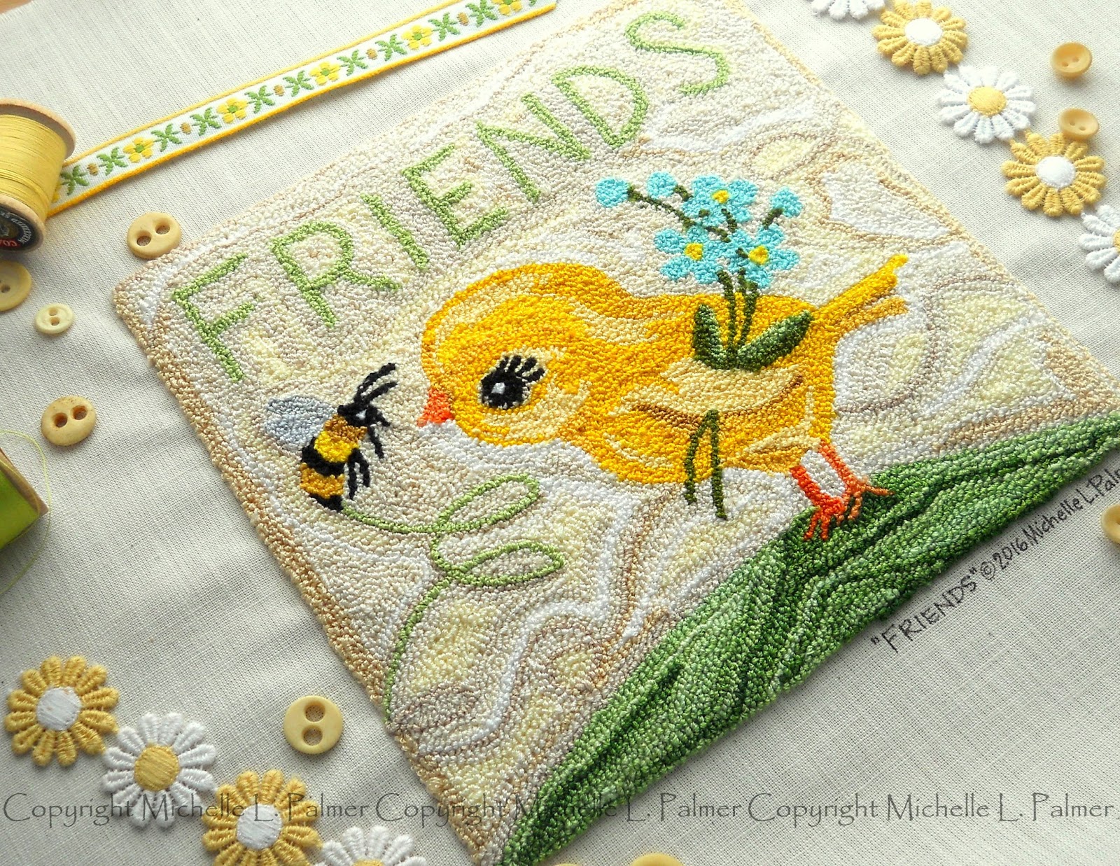 Michelle Palmer Punch needle projects