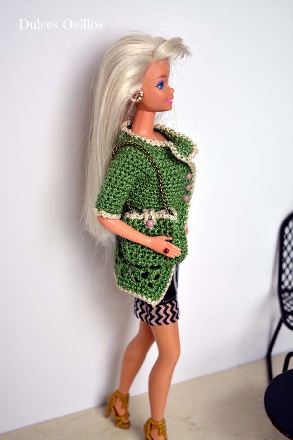 Chaqueta para Barbie - Crochet Barbie jacket |