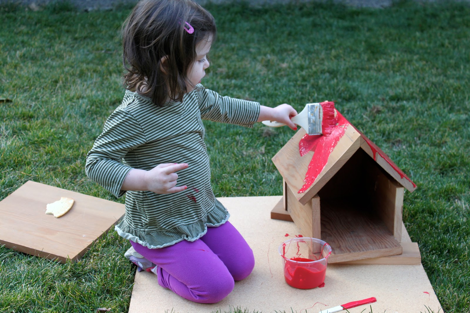 Home Made Lovely A Bright Red Bird House