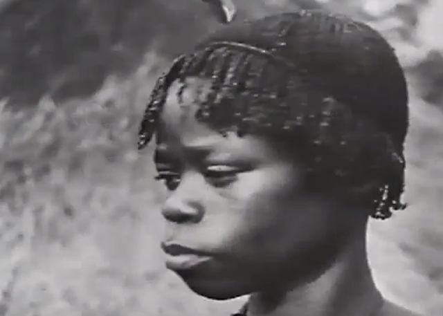 African woman with hair styled in micro braids