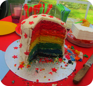 rainbow cake, you make me smile