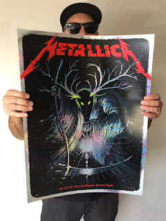 Metallica. Furia, sonido y velocidad - Página 13 Jeff-Soto-Metallica-Quebec-Speckle-Foil-Variant-Poster