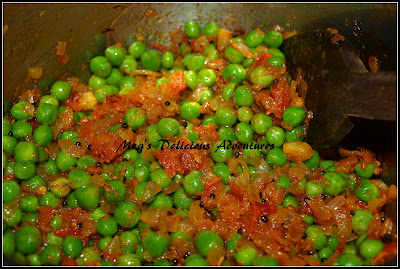Add peas and saute'