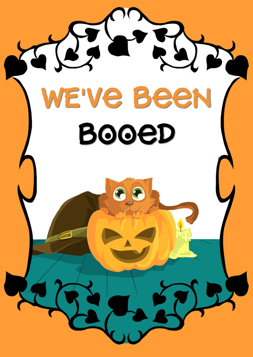 Free Printable You ve Been Booed Poem Sign