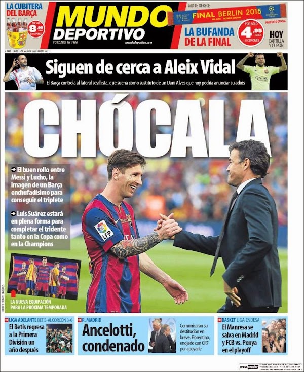 FC Barcelona, Mundo Deportivo: "Chócala"