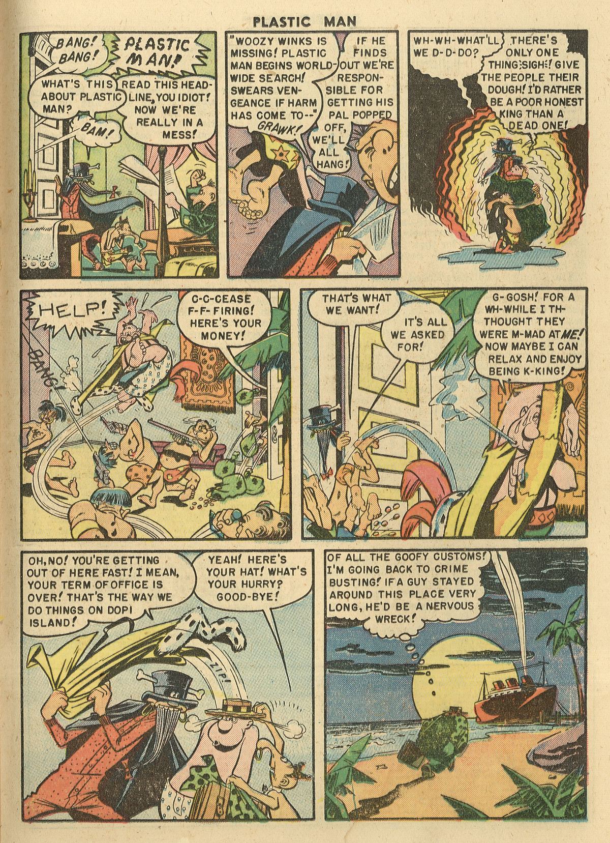 Read online Plastic Man (1943) comic -  Issue #22 - 21