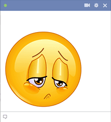 So Sad Emoji Face