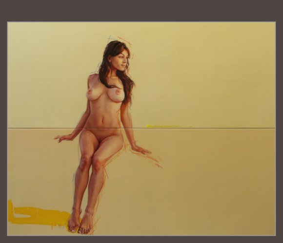 Yury Darashkevich pinturas eróticas mulheres nuas