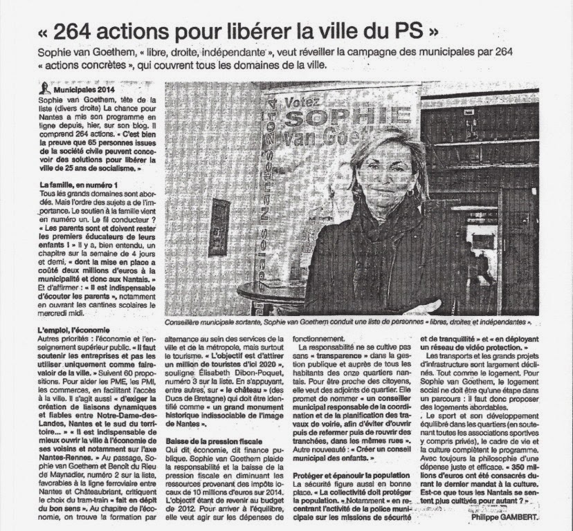 Ouest France 17.03.2014