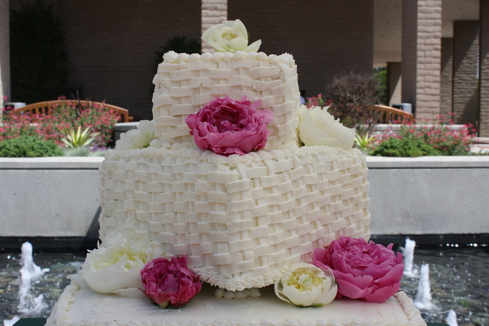 Cakes by Victoria Clare Basket Weave Wedding Cake