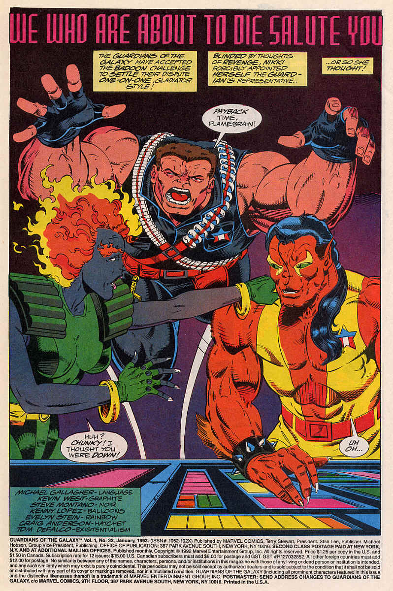 Guardians of the Galaxy (1990) issue 32 - Page 2