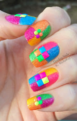 neon nail block texture studs pretty born nails