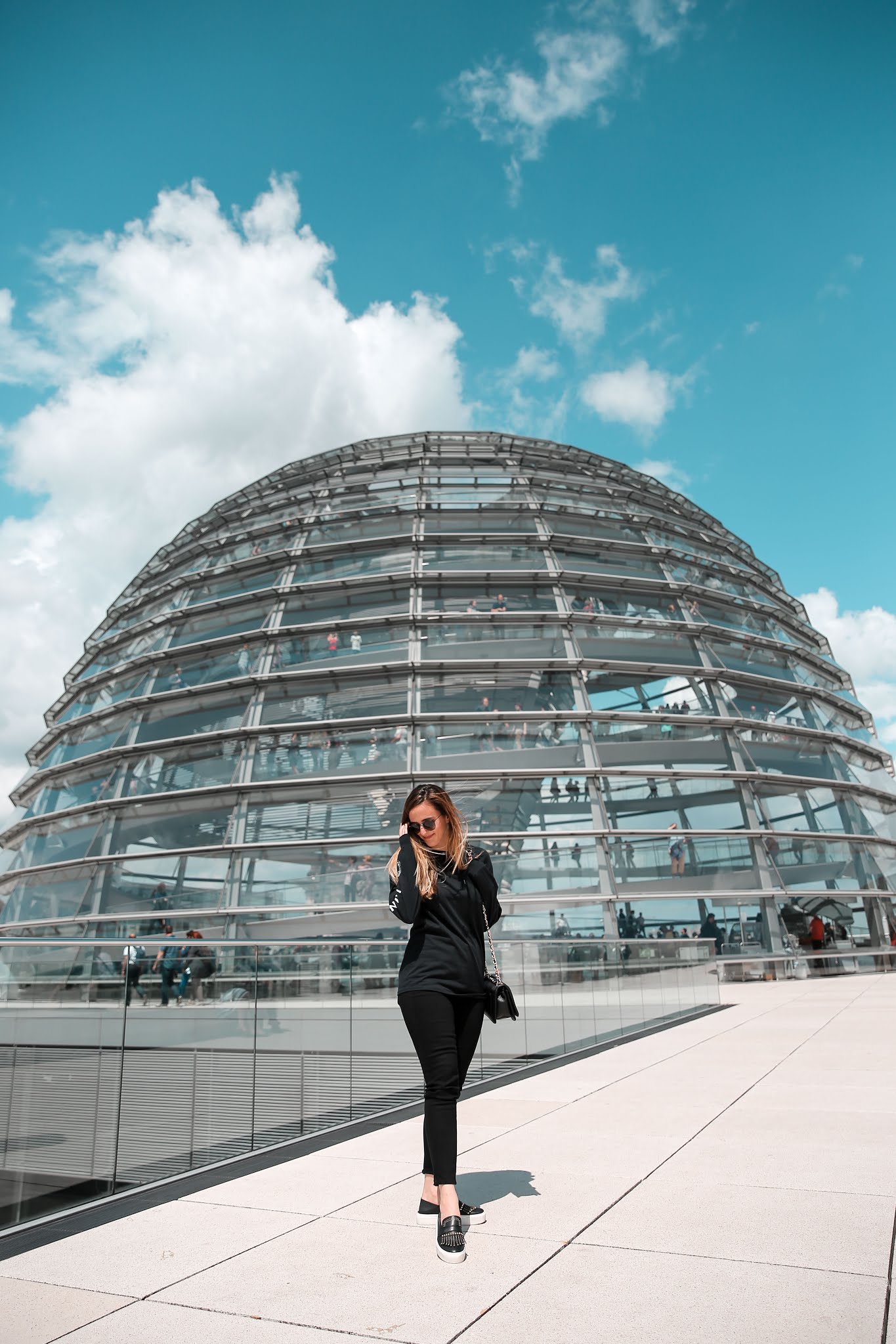 Alicia Mara at The Reichstag Building Dome