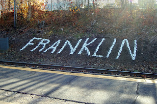 The white stones at Franklin Dean Station