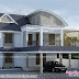 Curved roof mix villa architecture