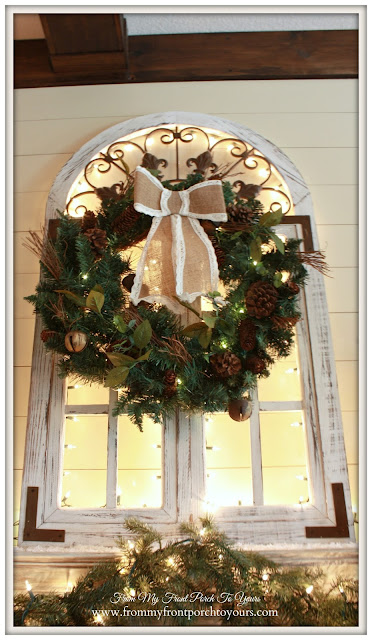 Wreath-Rustic-Farmhouse-Christmas Mantel 2015-From My Front Porch To Yours