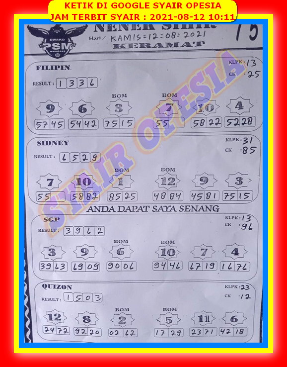Syair Harian Sydney 12 Agustus 2021 Kode Syair Sgp Hk Sd Motesia Syair Harian Sydney 12 Agustus 2021 Kode Syair Sgp Hk Sd Motesia