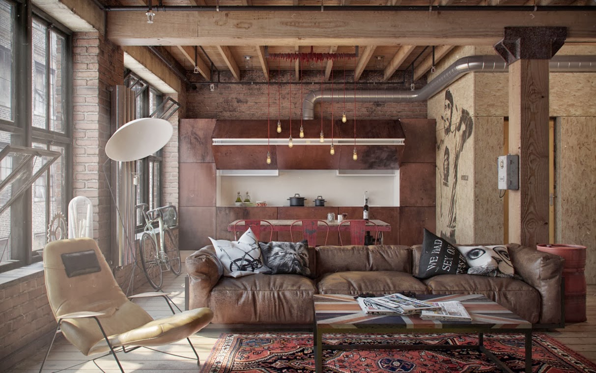 LET'S STAY Cool Industrial Loft Design