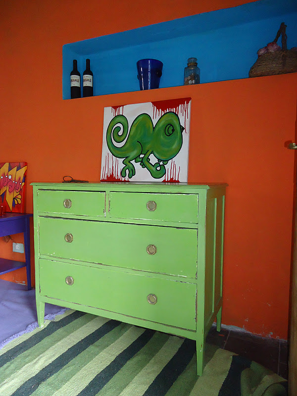 +VINTOUCH+ MUEBLES ,RECICLADOS ,PINTADOS A MANO : COMODA VERDE DECAPADA