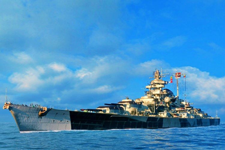 Tirpitz, Bismarck'dan sonra Alman donanmasının en büyük ikinci gemisiydi.