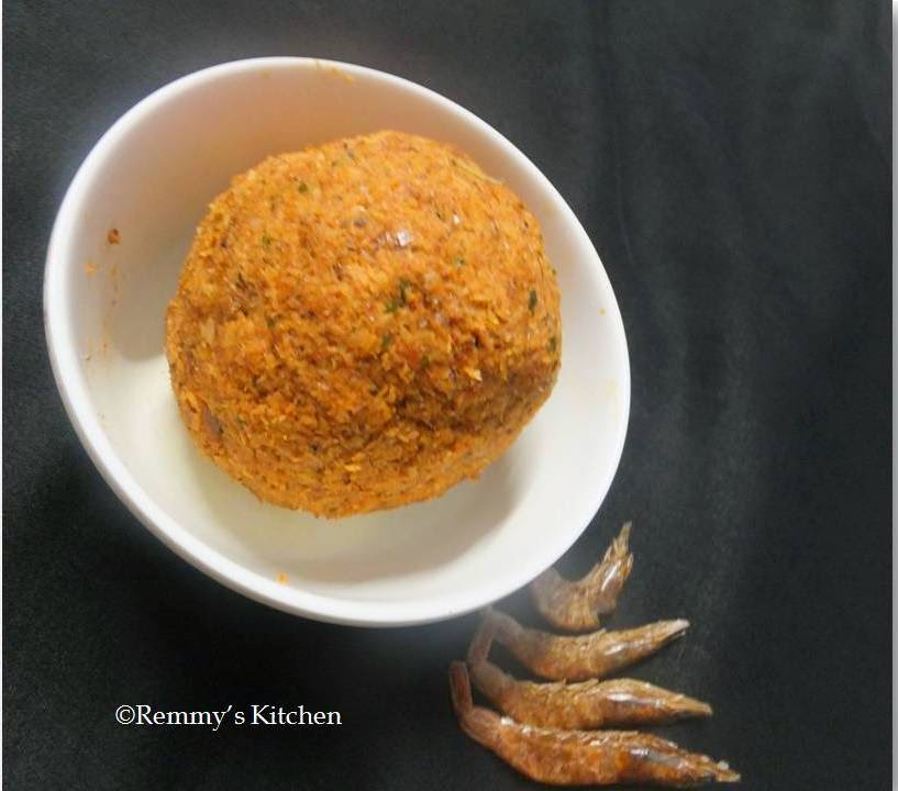 Remmy's Kitchen Unakka chemmeen chammanthi/Dry prawn chutney