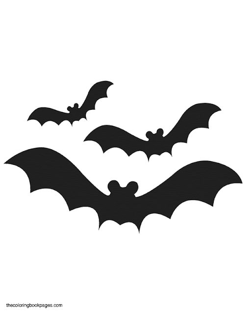 Easy bat pumpkin outline cutout for carving