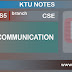 KTU S5 CSE CS307 DATA COMMUNICATION NOTES