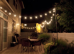 string lights outdoor diy patio lighting hang hanging deck backyard them too garden porch around cafe poles strings bright july