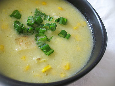 green curry potato and corn soup