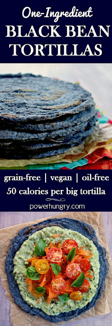 1-Ingredient Black Bean Tortillas Grain-Free, Vegan