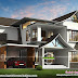 3176 sq-ft modern style sloped roof house plan