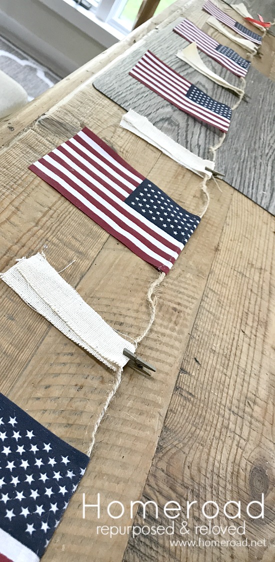 Easy to Make American Flag Garland