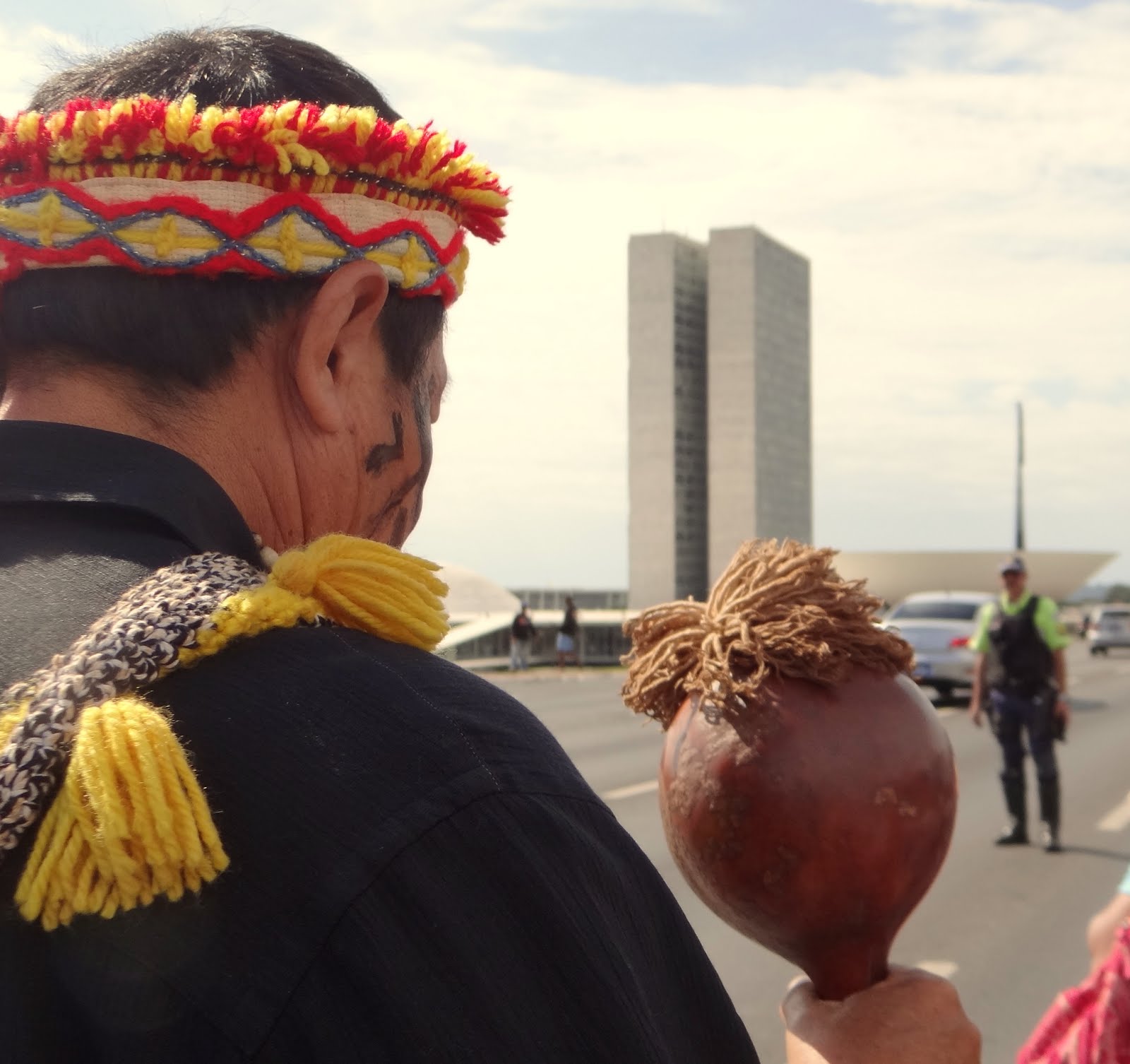 Mobilização Kaiowá Guarani em Brasilia maio 2016