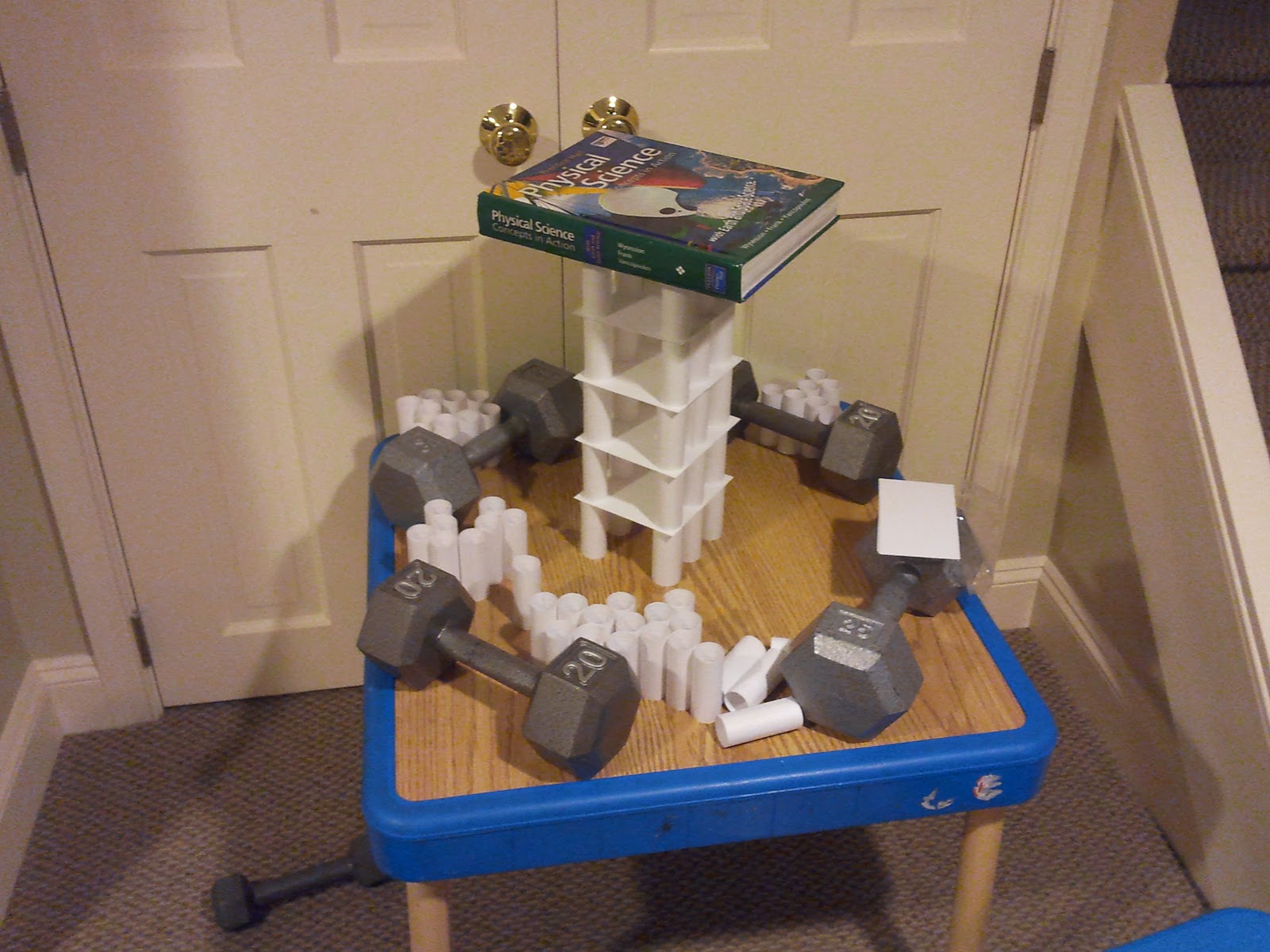 LE Mechanics Completion of Note Card Structure Challenge!