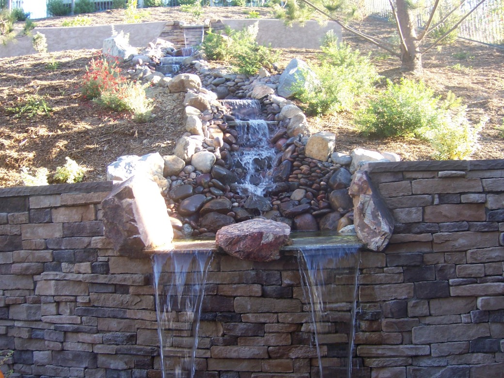 The 2 Minute Gardener Photo Water Feature on a Slope