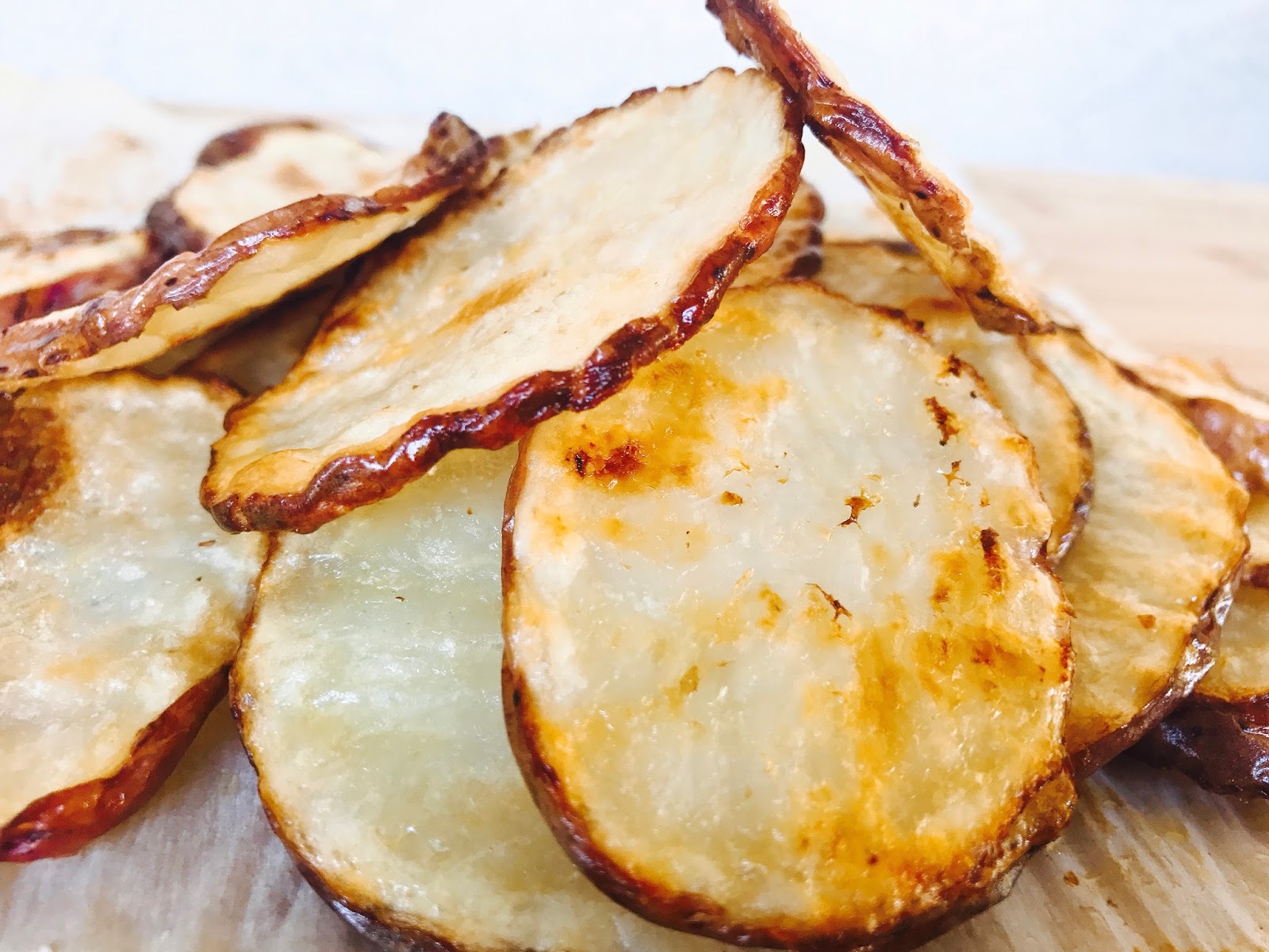 Salt and Vinegar Chips (baked not fried)!