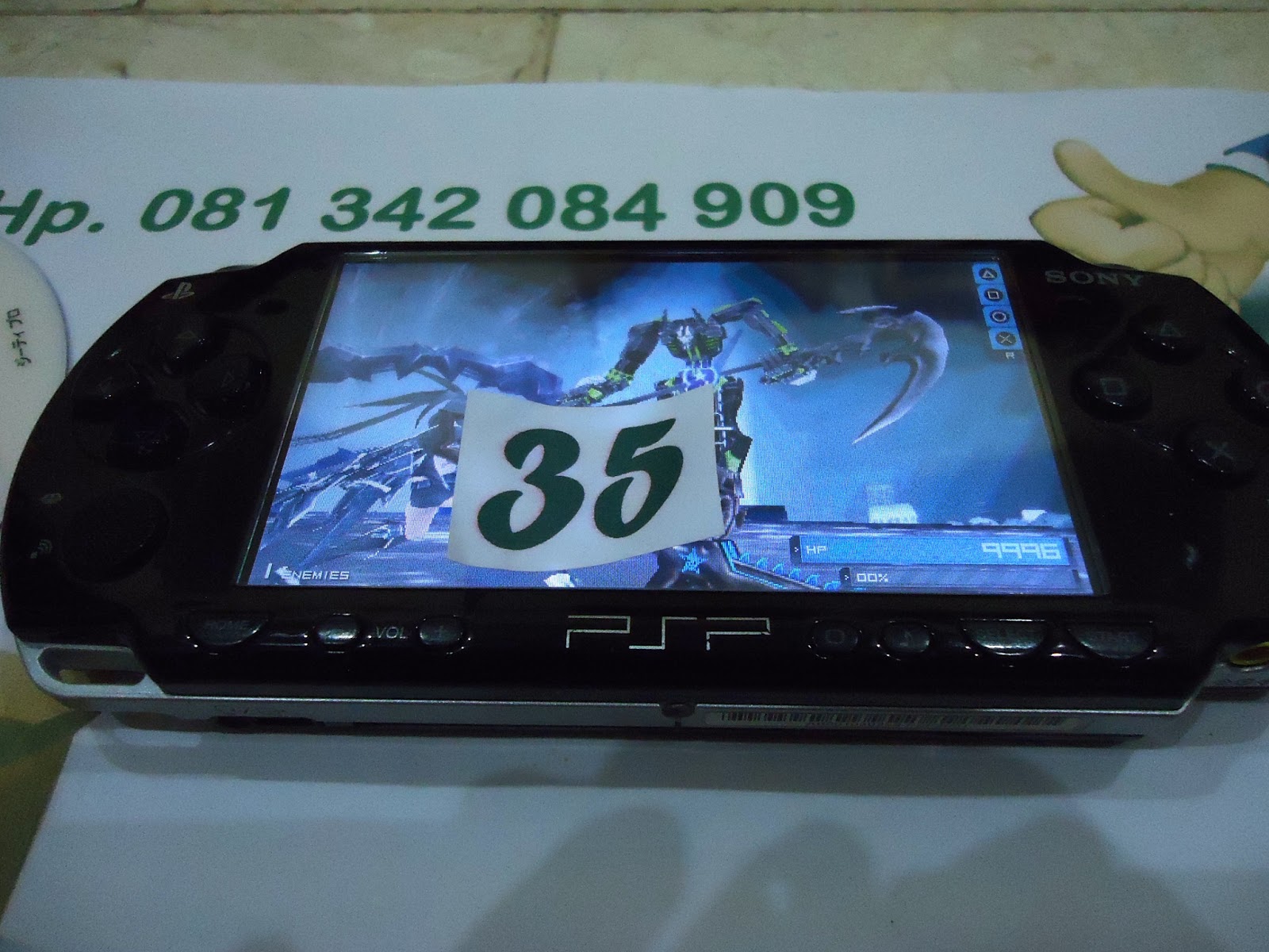 35 PSP 2001 Black Rock Shooter + Memory 8 Gb Obral PSP Second