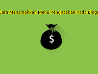 Cara Menampilkan Menu Penghasilan Pada Blogger