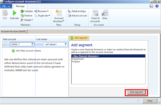 configure Account structure and advanced rules in ax 2012 | Dynamics AX ...