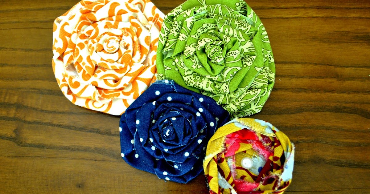 That Village House How To Make Fabric Rosettes