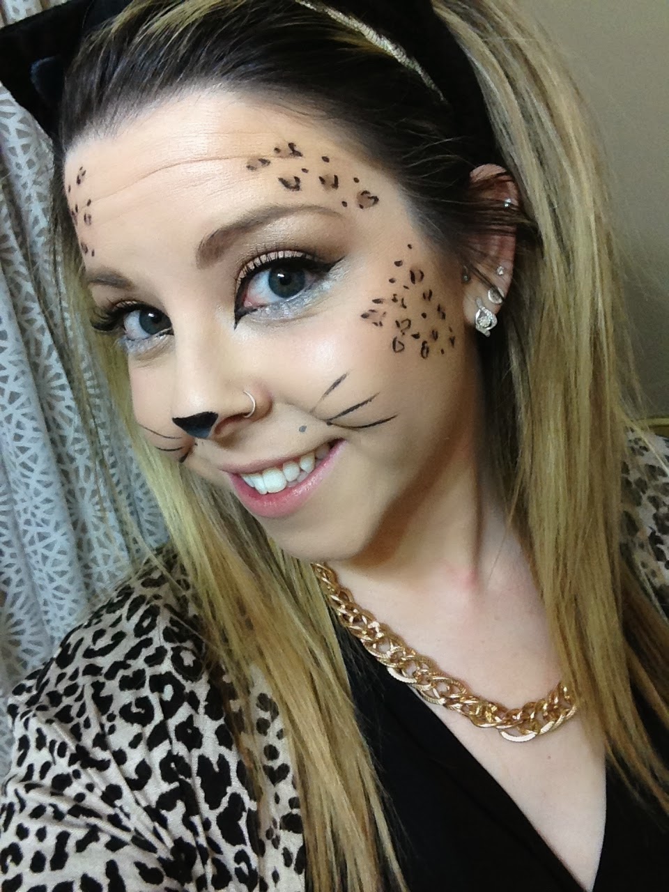 Ashley Sue Makeup.: Halloween Cheetah Makeup!