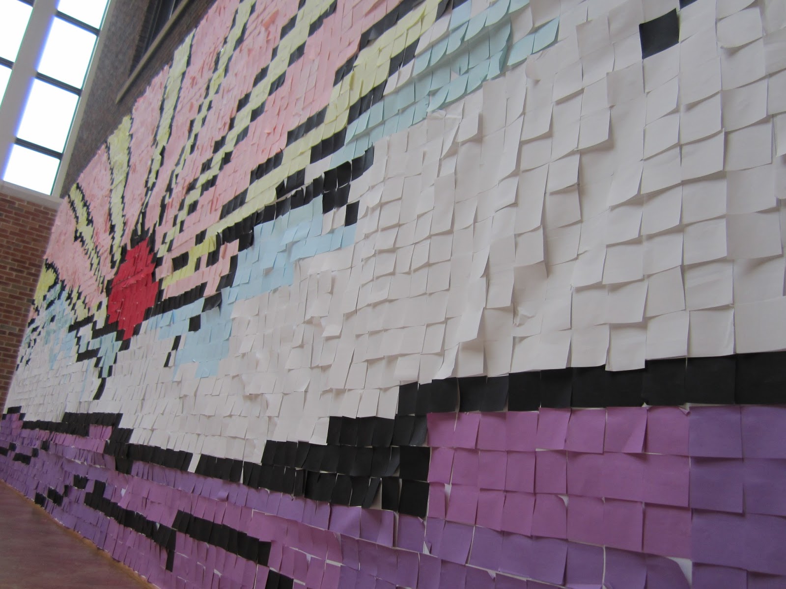 One Crayola Short PostIt Mural