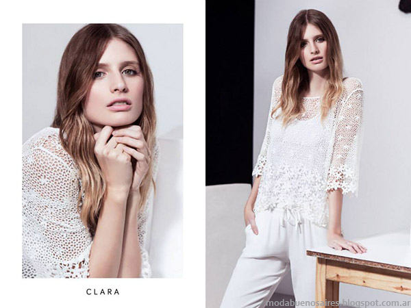 Clara primavera verano 2015 moda mujer. Blusas de moda 2015.
