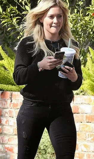Hilary Duff with Trendy Cup