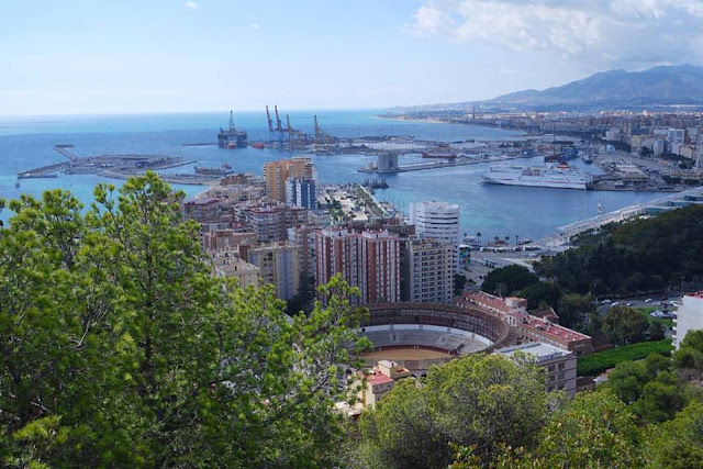 View over málaga málaga, andalucía, españa, spain