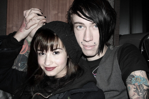 Demi Lovato and Trace Cyrus Miley Cyrus' brother 