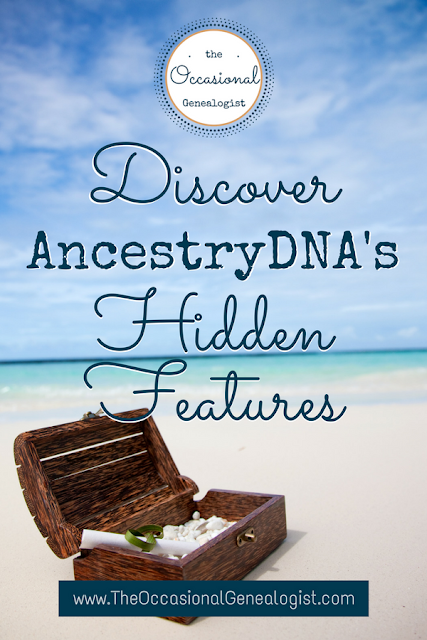 Discover Ancestry DNA's autosomal DNA tools. Get tips  for using AncestryDNA in this post from The Occasional Genealogist. #genealogy #dna #geneticgenealogy #familyhistory #ancestrydna