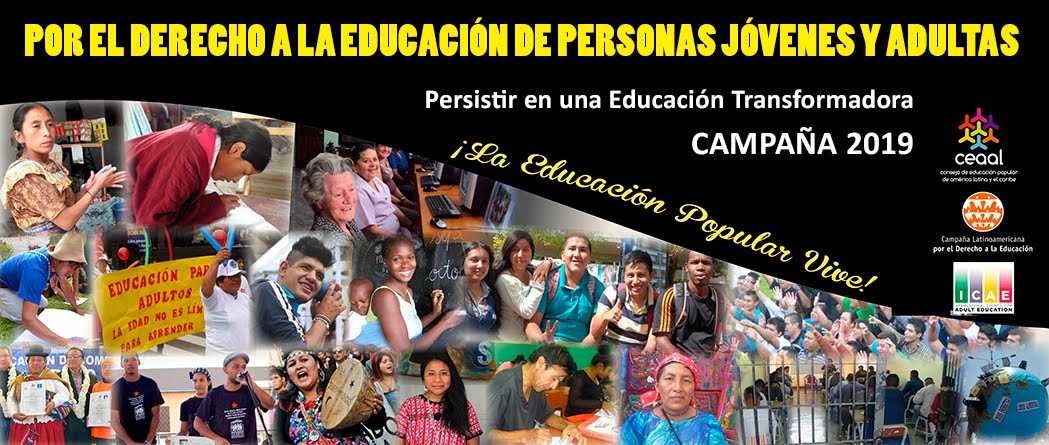 CEAAL. Campaña 2019 por el Derecho a la Educación de Jóvenes y Adultos