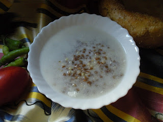 The Art of Uzbek Cuisine: Gu'ja (Cold soup with wheat and corn)