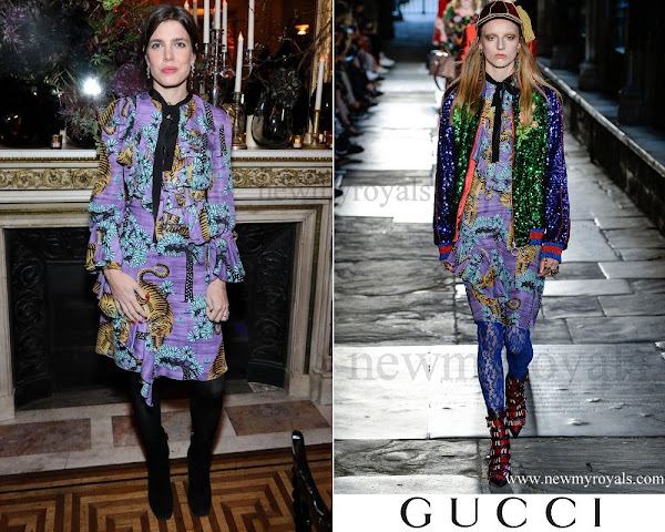 Accesorios y ropa de la casa Principesca de Mónaco - Página 10 Charlotte-Casiraghi-wore-Gucci-Dress-Resort-2017-Collection